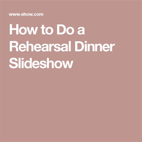 Image result for Rehersal Dinner Slideshow Examples