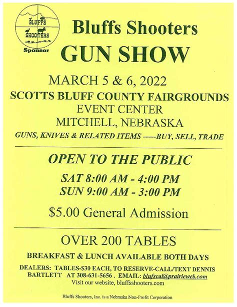 Bluffs Shooters Gun Show 2022 • Mitchell, Nebraska