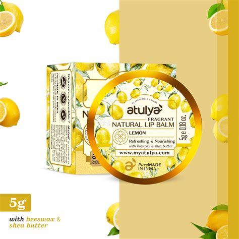 atulya Lemon Lip Balm for Soft & Pink Lips
