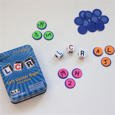 Left Right Center Game Rules Printable - Printable Board Games