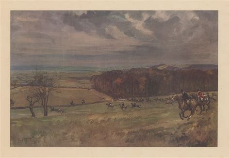 Lionel Edwards, Fox Hunting - Middleton Hunt, 1928 | The Map House