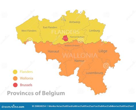 Belgium Language Map