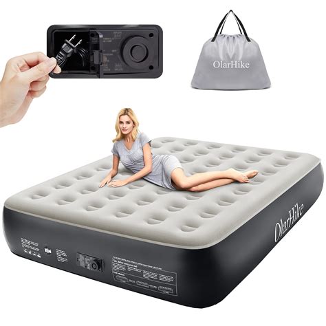 OlarHike Queen Air Mattress with Built in Pump,Inflatable Blow Up ...