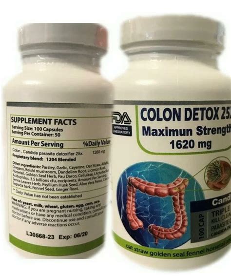 100 Detox Colon & Body Cleanse Maximum Strength Cleansing Diet Weight Loss Pills | eBay