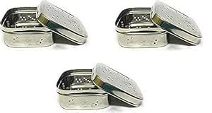 Shivhomeworld 3Stainless Steel Square Shape Box for Kothmir/Dhaniya ...