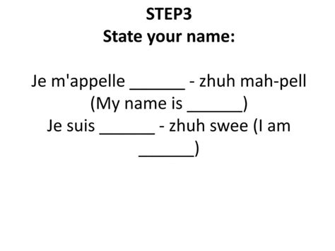 Basic French Lessons Introducing Yourself 的图像结果