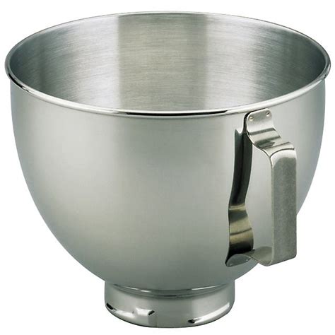 KitchenAid K45SBWH 4.5 Quart Stainless Steel Mixing Bowl with Handle