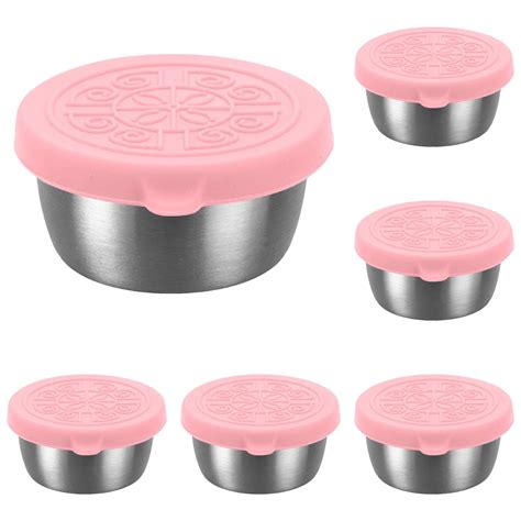 Stainless SteelSaladDressing Cups Containers With Lids, Reusable ...