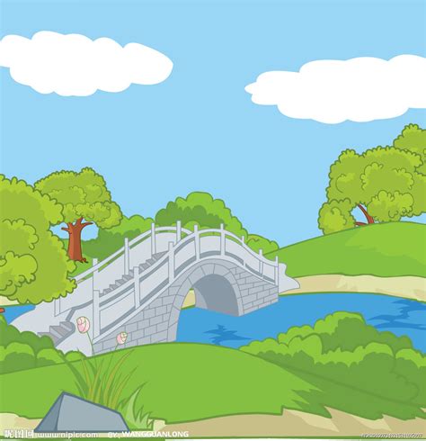 小桥流水设计图__自然风光_自然景观_设计图库_昵图网nipic.com