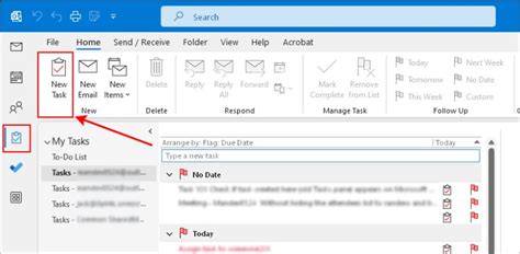 Image result for Outlook Task List Creating
