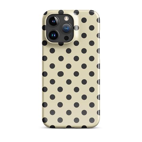 80s Polka Dot Phone Case, Retro iPhone Case, Black White iPhone Case - Etsy