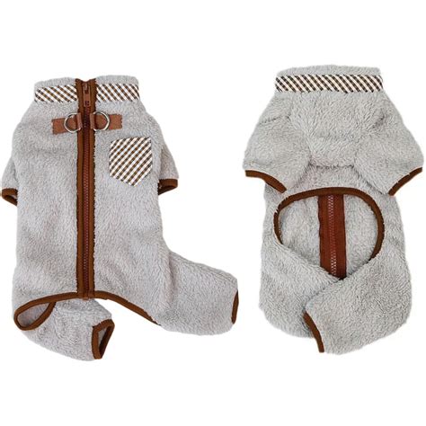 UOSIA Full Body Warm Winter Dog Snow Coat Pajamas Puppy Onesie Bodysuit ...