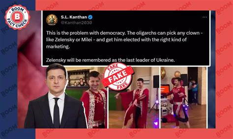 Video of Ukrainian President Volodymyr Zelenskyy Belly Dancing Is a ...