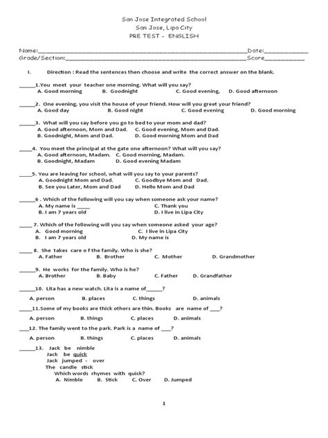 Pre-test Examples 的图像结果