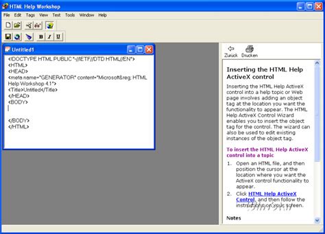 Image result for HTML Help Workshop