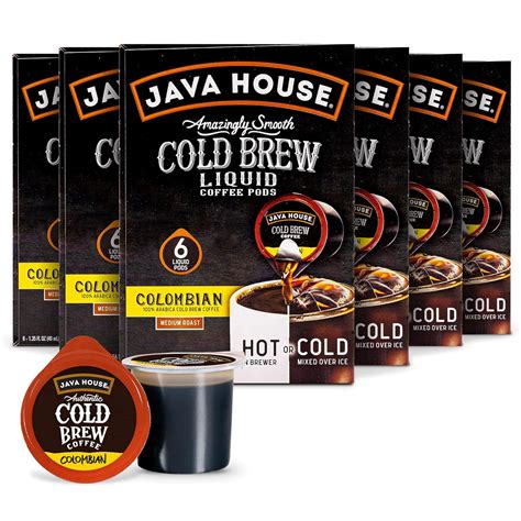 Amazon.com: JAVA HOUSE Cold Brew Coffee, Colombian Medium Roast Coffee ...