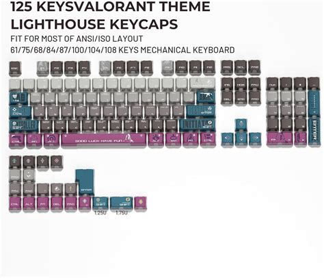 Valorant Lighthouse Profile Side Backlit Doubleshot Keycaps – CuriosityCaps