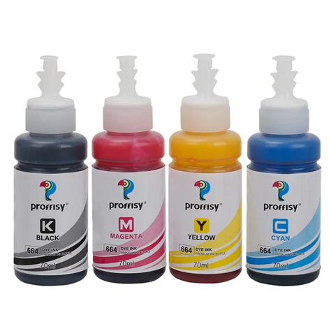 proffisy L380 Ink Compatible with Epson EcoTank T664 Cartridge Refill ...