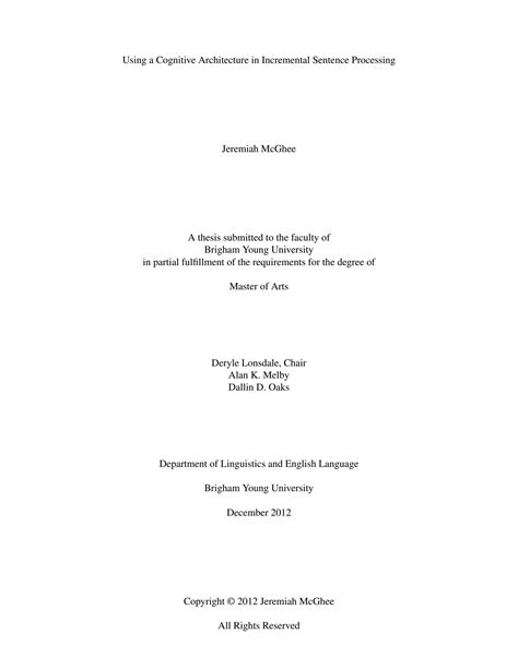 Sentence Using Cognitive