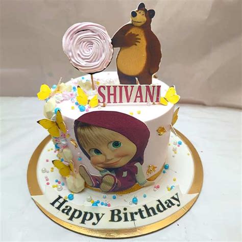 Masha and Bear Fondant cake Online | Just Bake