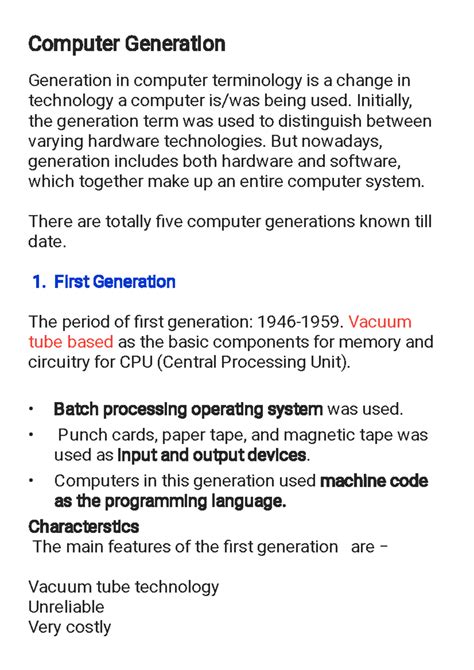 Image result for Generation of Computer Notes