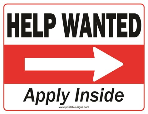 Now Hiring Printable Signs - Printable Signs