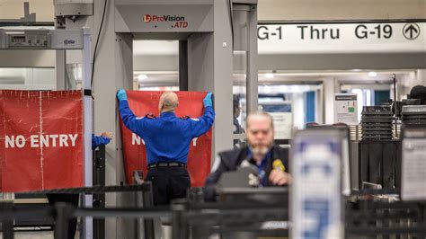 Airports affected by the government shutdown