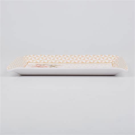 Buy Corsica Azalea Set of 2 Corsica Melamine Printed Serving Trays from ...