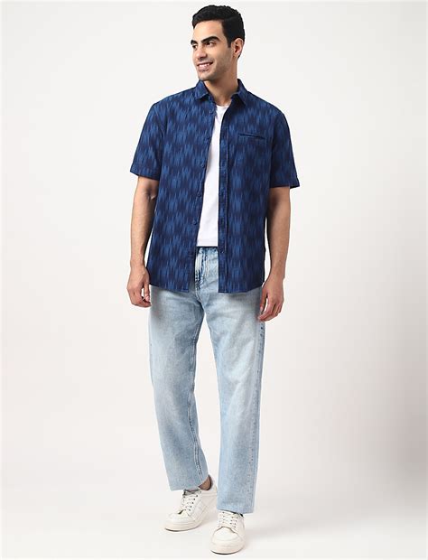 Buy Pure Cotton Tie Dye Spread Collar Shirt at Marks & Spencer