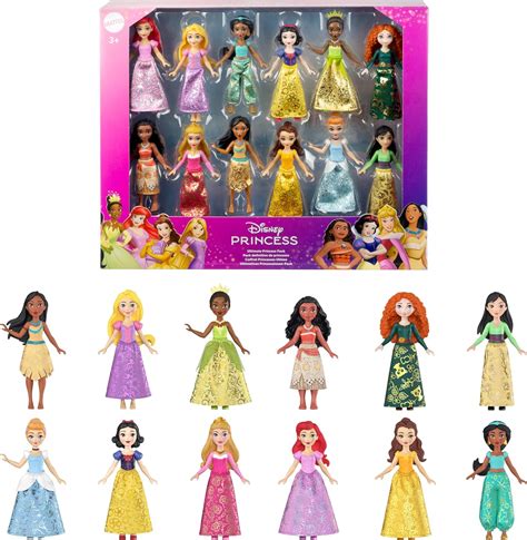Mattel Ultimate Disney Princess Pack with 12 Small Dolls - YouLoveIt.com
