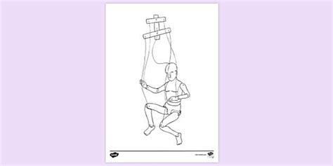 Marionette Colouring Sheet | Colouring Sheets