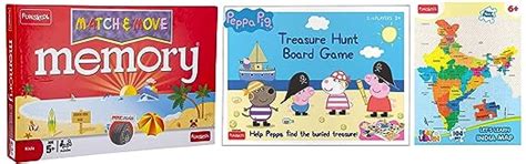 Buy Funskool Games Peppa Treasure Hunt Game, Classic Board Game and ...