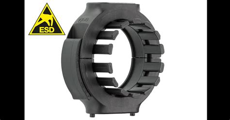 triflex® R standard mounting bracket with strain relief in ESD material