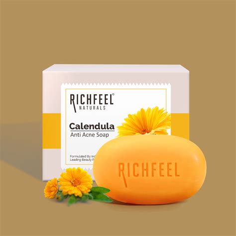 Richfeel Calendula Anti Acne Soap 75 g – richfeelnaturals.com
