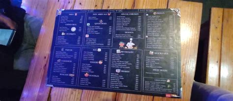Menu at The Vibe Cafe, Belgaum