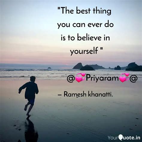 "The best thing you can... | Quotes & Writings by Ramesh Khanatti ...