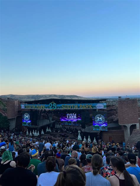 From the South Park concert in August at RedRocks : r/Colorado