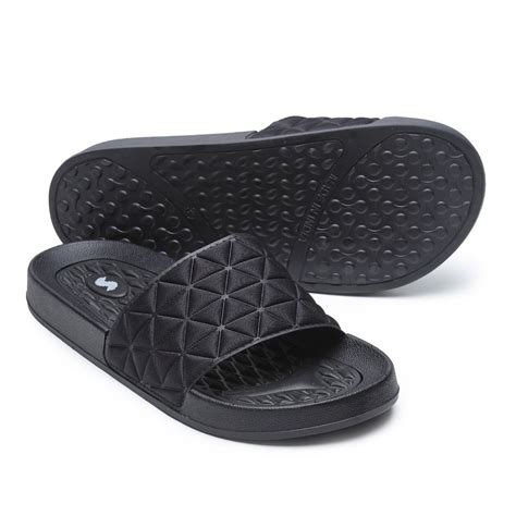 Buy SOLETHREADS Slides Stella Black Solid Women Sliders Online