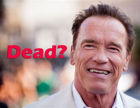 Picture Bytes Media: Arnold Schwarzenegger Dead? No, he is not!