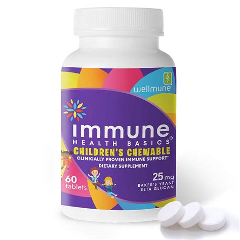 Children's Wellmune Chewable Tablets: Clinically Proven Immunity ...