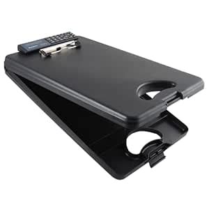 Saunders Black DeskMate II Plastic Storage Clipboard - Form Holder with ...
