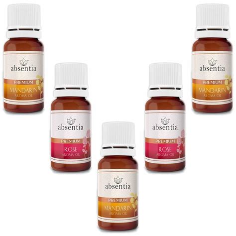 ABSENTIA® Premium Aroma Oil MANDARIN ROSE (15ml each) Pack of 5 - with ...