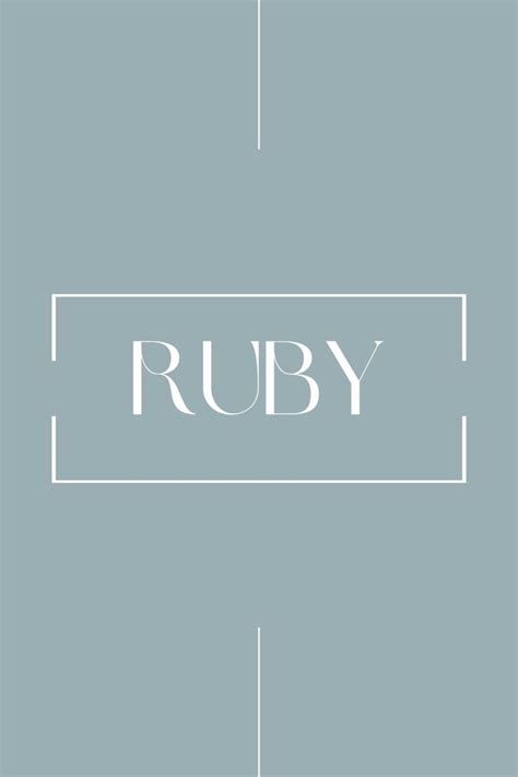 Image result for Ruby Name