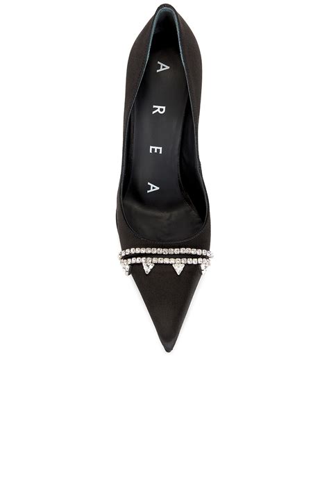 AREA Pointed Toe Pump in Nero | FWRD