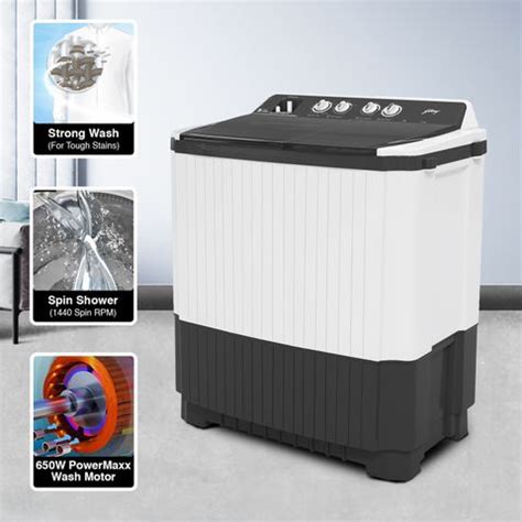 Godrej 12 kg AXIS 5 star with Hexa Roller Impeller Washing Machine Semi ...