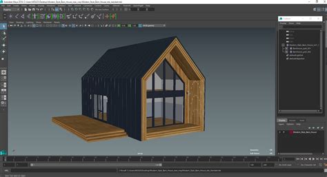 3D Modern Style Barn House model | 3D Molier International