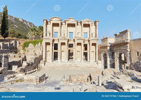 The Iconic Celsus Library Of Ephesus Royalty-Free Stock Photo | CartoonDealer.com #264172305
