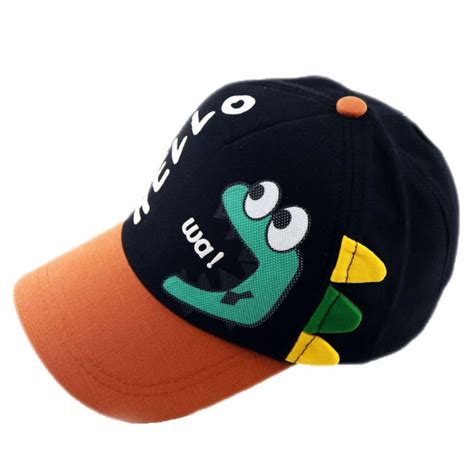 Smifu Cute Cartoon Dinosaur Kid Caps, Comfy Hip-Hop Baseball Hats ...