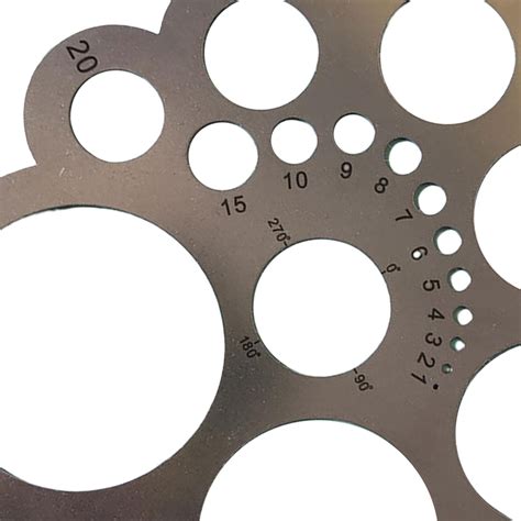 Steel Leather Corner Cutting Ruler Circles Guide DIY for Worker Craft ...