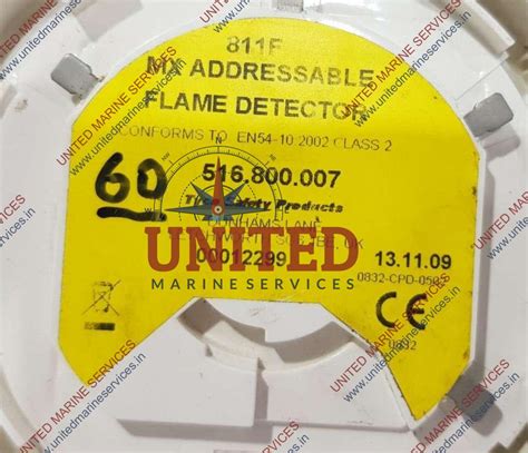 TYCO 811F MX ADDRESSABLE FLAME DETECTOR 516.800.007 | United Marine ...